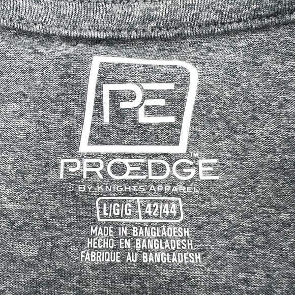 Pro edge NWT Mens University of Notre Dame Gray and Green Short Sleeve T Shirt L - Picture 7 of 9